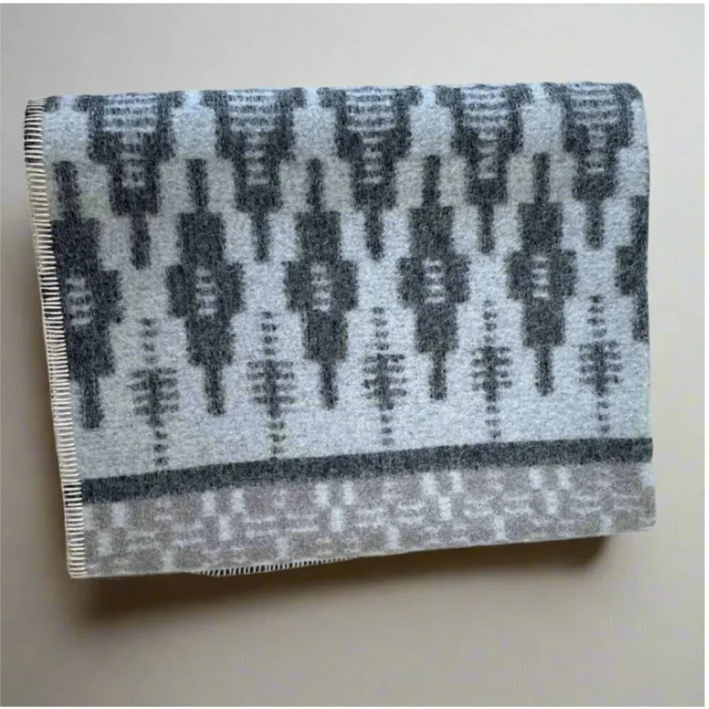 ARTZNL Alpaca Wool Cotton Throw Bed Blanket Large Southwestern Luxury Soft Queen